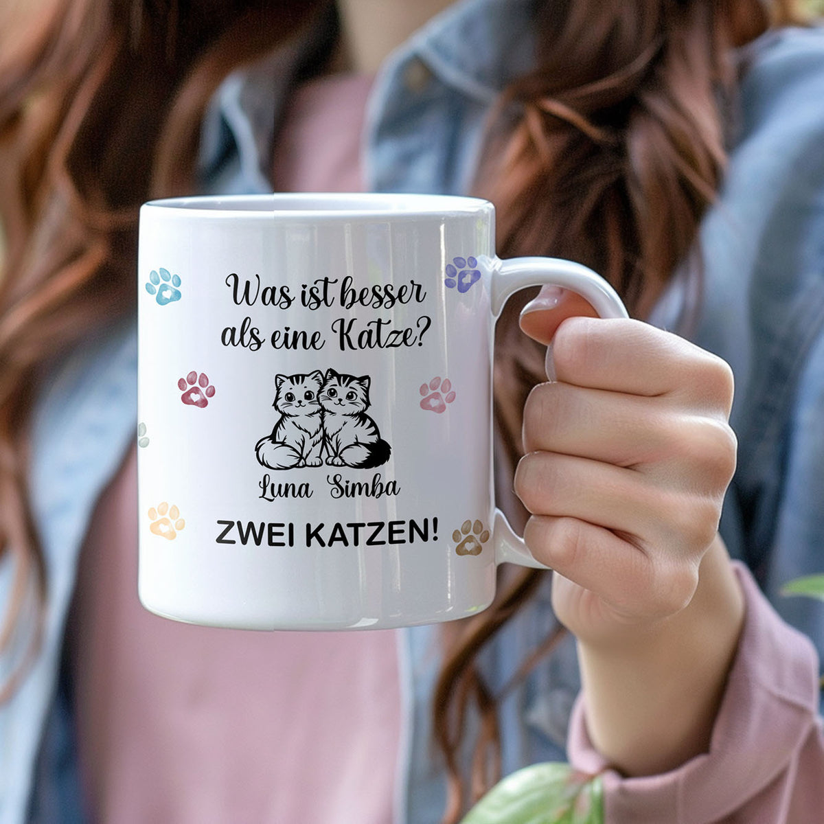 Personalisierte Tasse - Was ist besser als eine Katze - FOTOFOL