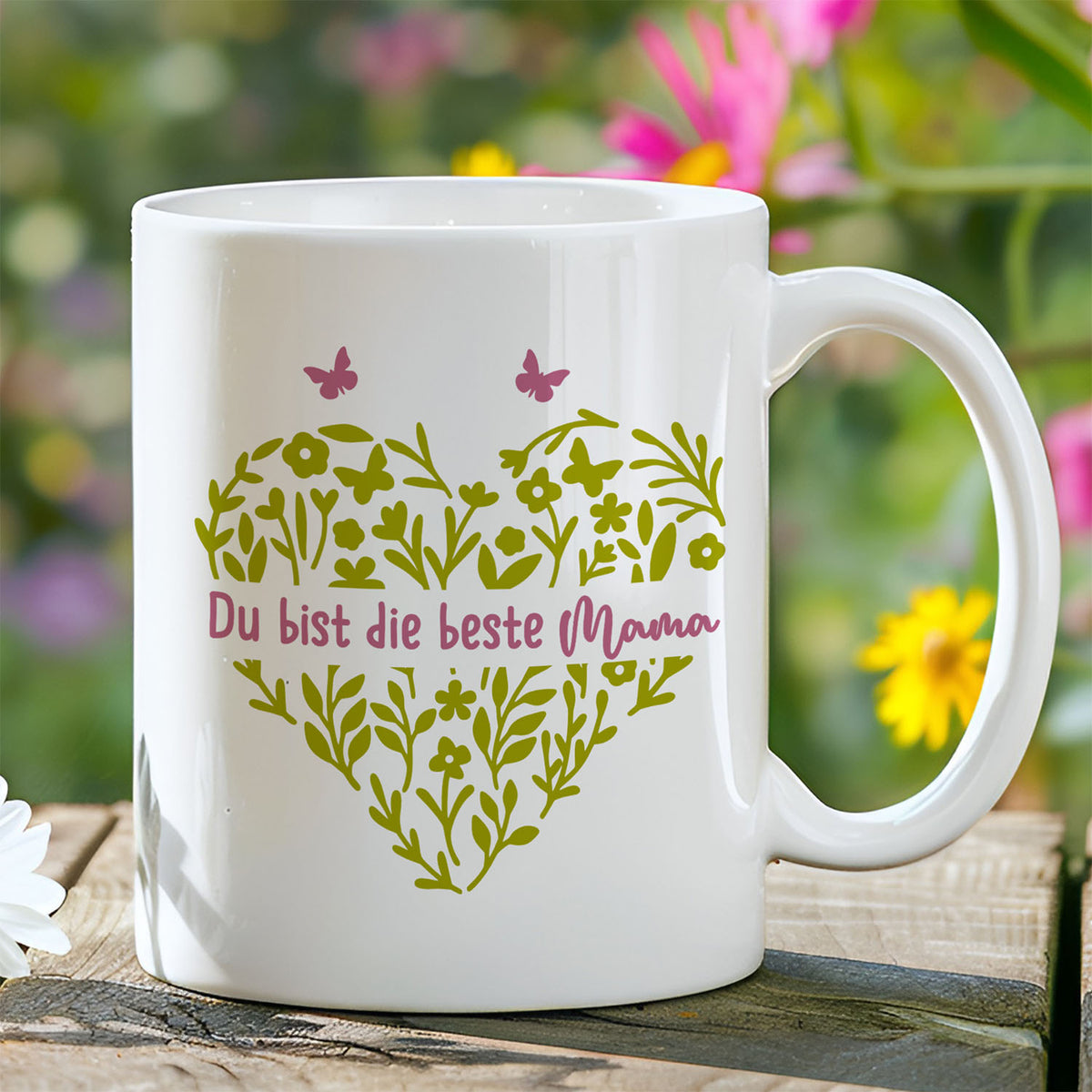 Personalisierte Tasse - Du bist die beste Mama - FOTOFOL