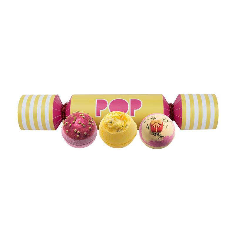 Bomb Cosmetics: Knallbonbon mit 3 Design-Badekugeln - Pop