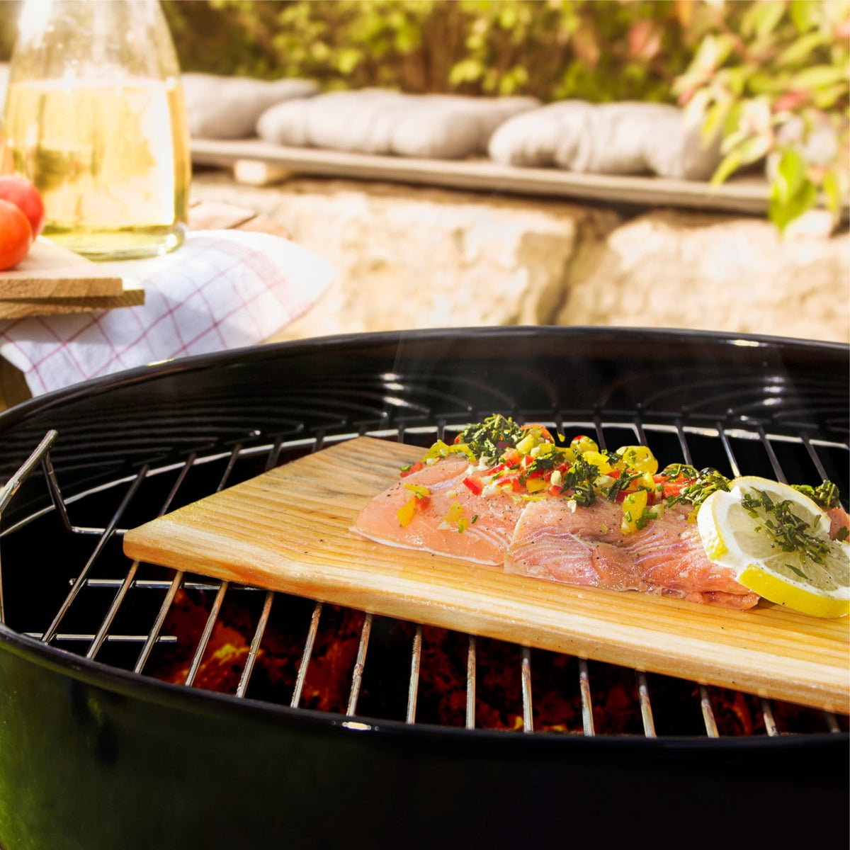 Grillbretter aus Zedernholz 2er-Set
