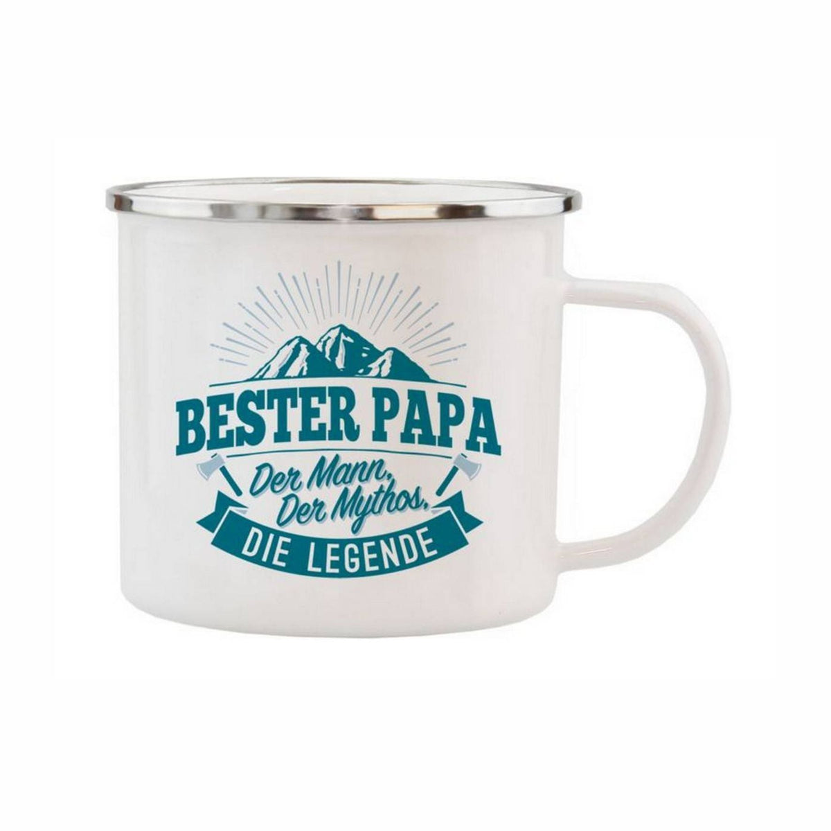 Emaille-Becher Bester Papa