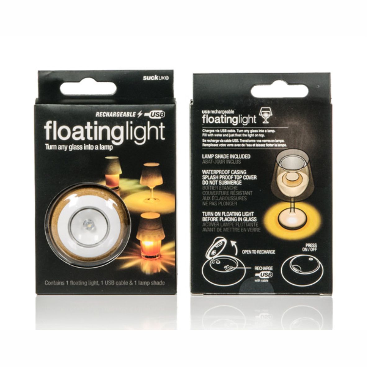 Floatinglight - das Getränkelicht - Lampe für ein Glas