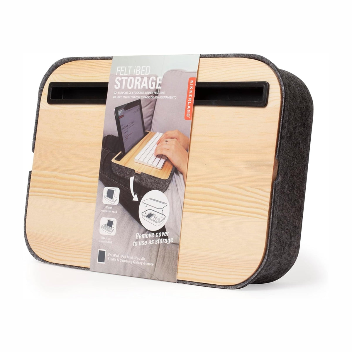 Kikkerland- 2-in-1 Tablet-Ständer mit Tablett