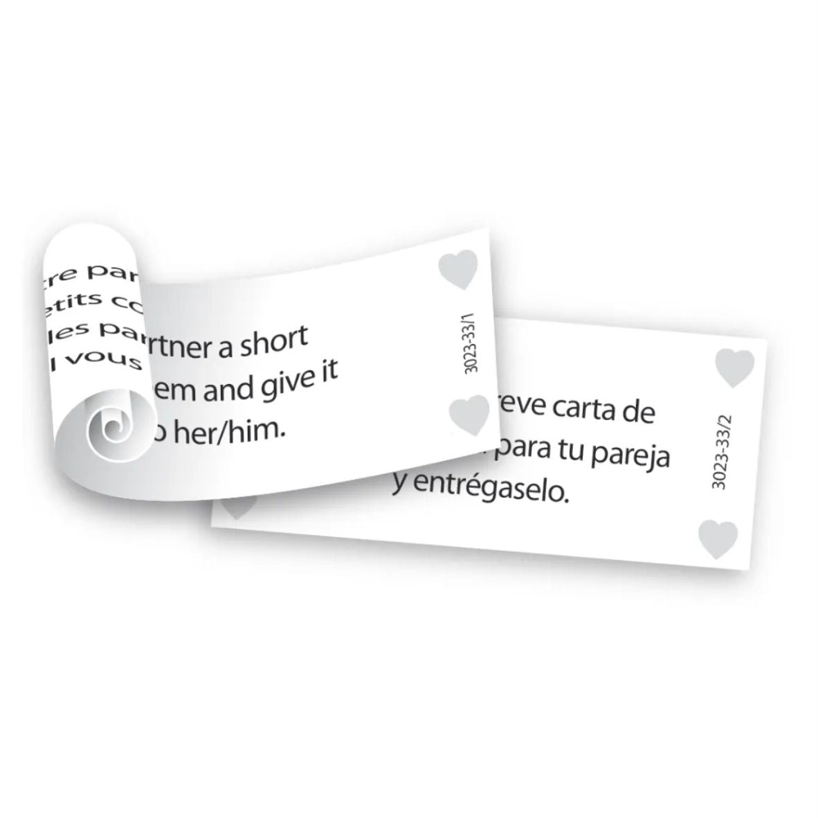 erotische Herzbox mit 100 Losen, Geschenk für Paare, Liebesgeschenk, Erotikgeschenke, Erwachsenenspiel, Sex Geschenke EN/ES