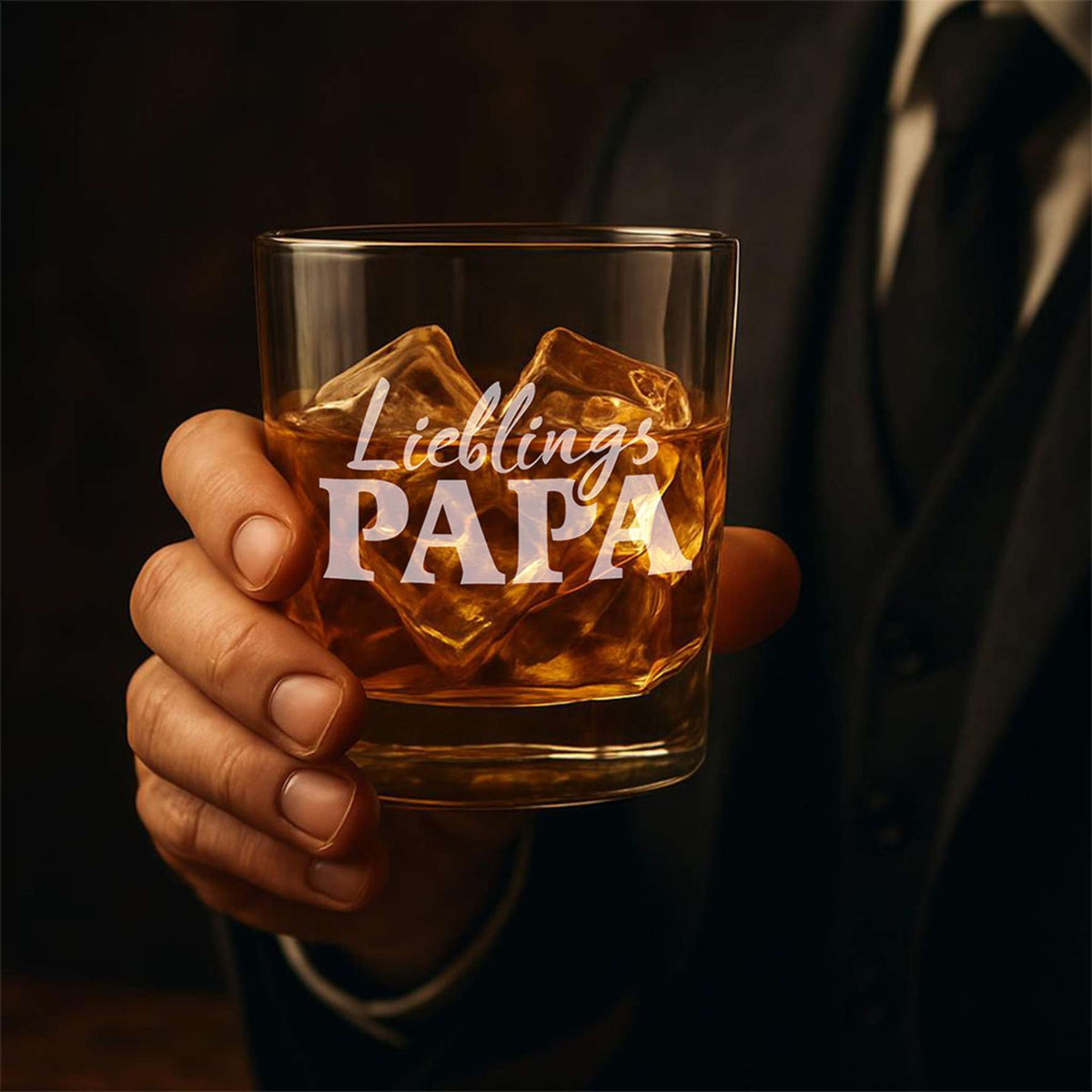 Personalisiertes Whiskey Glas "Lieblings PAPA" - FOTOFOL