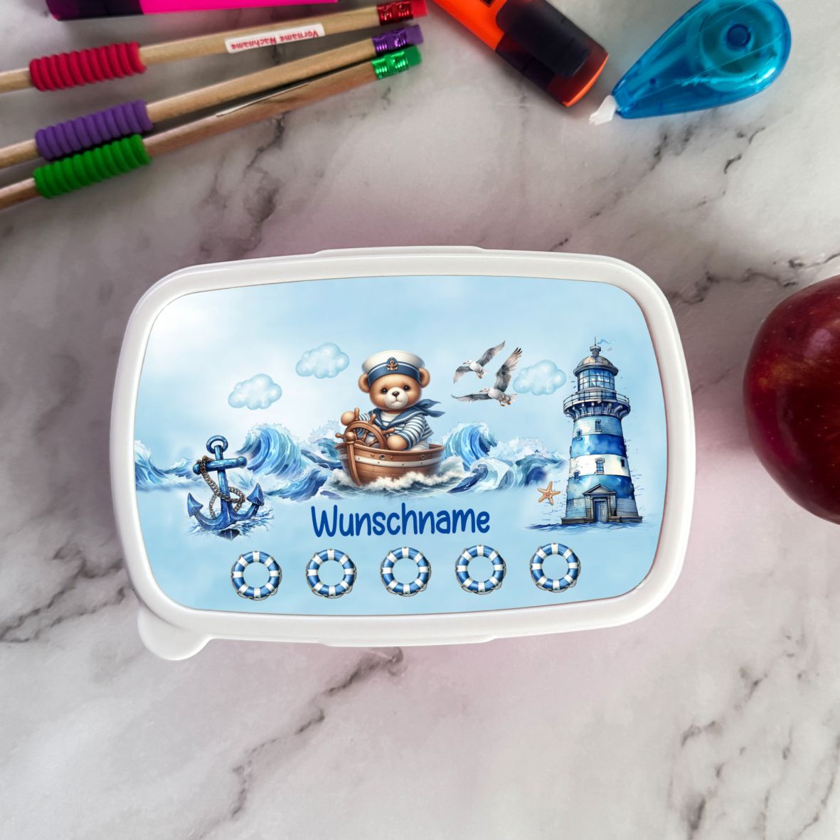 FOTOFOL - Brotdose Kinder personalisiert mit Namen