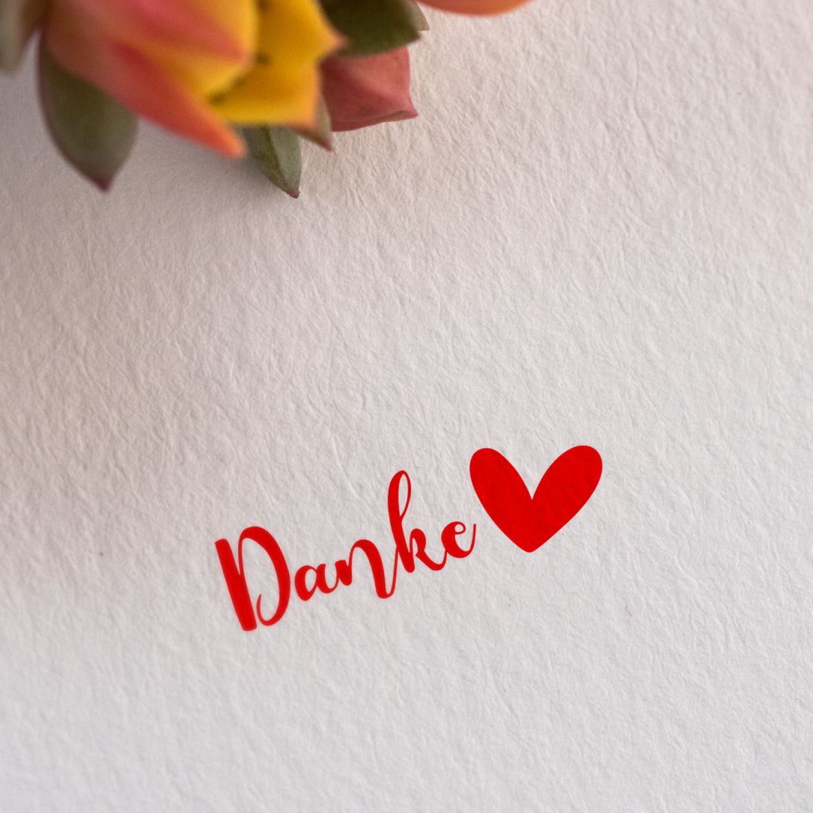 Selbstfärbender Stempel - Danke - FOTOFOL