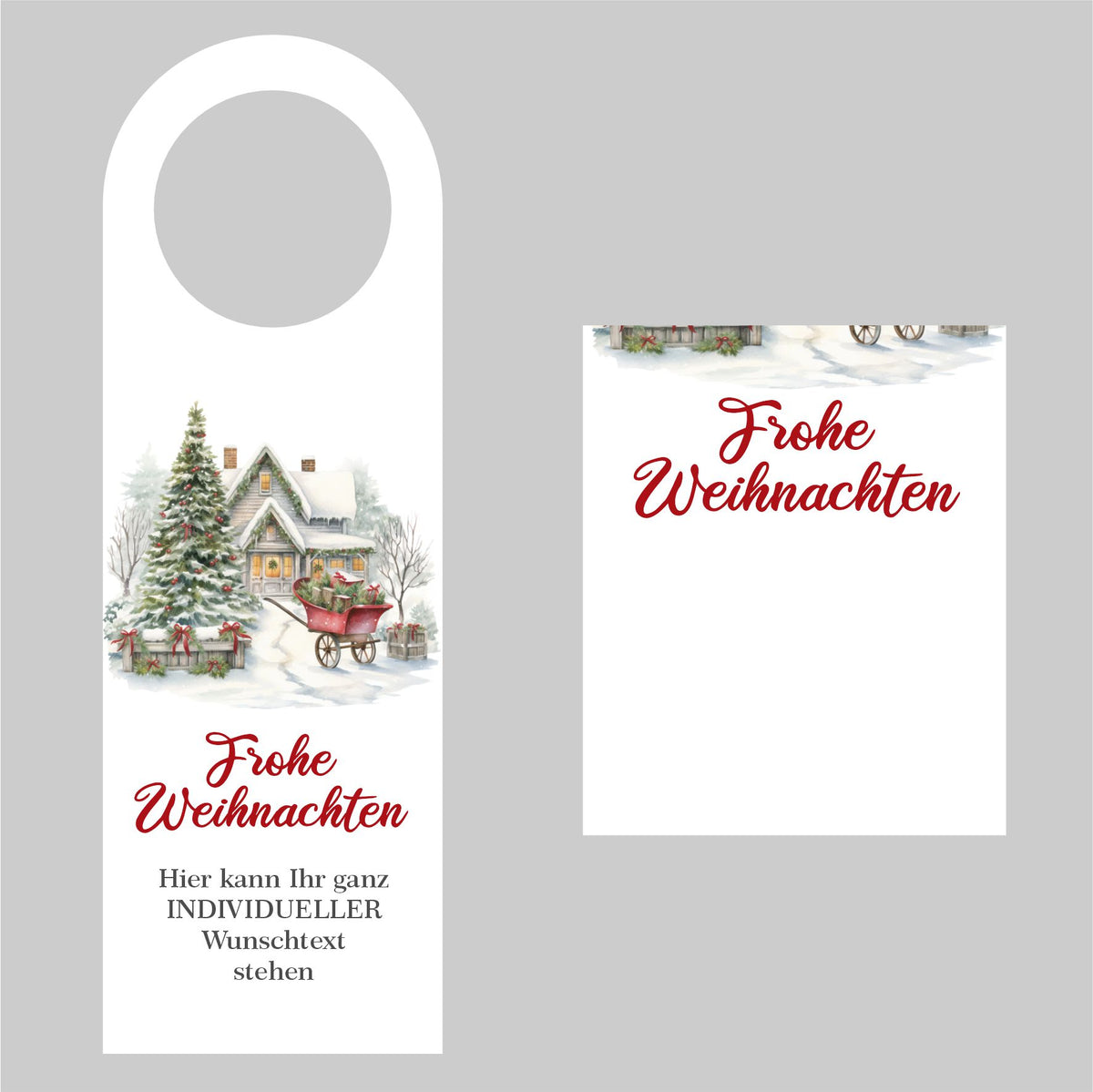 Flaschenanhänger für Weihnachten und Silvester - FOTOFOL