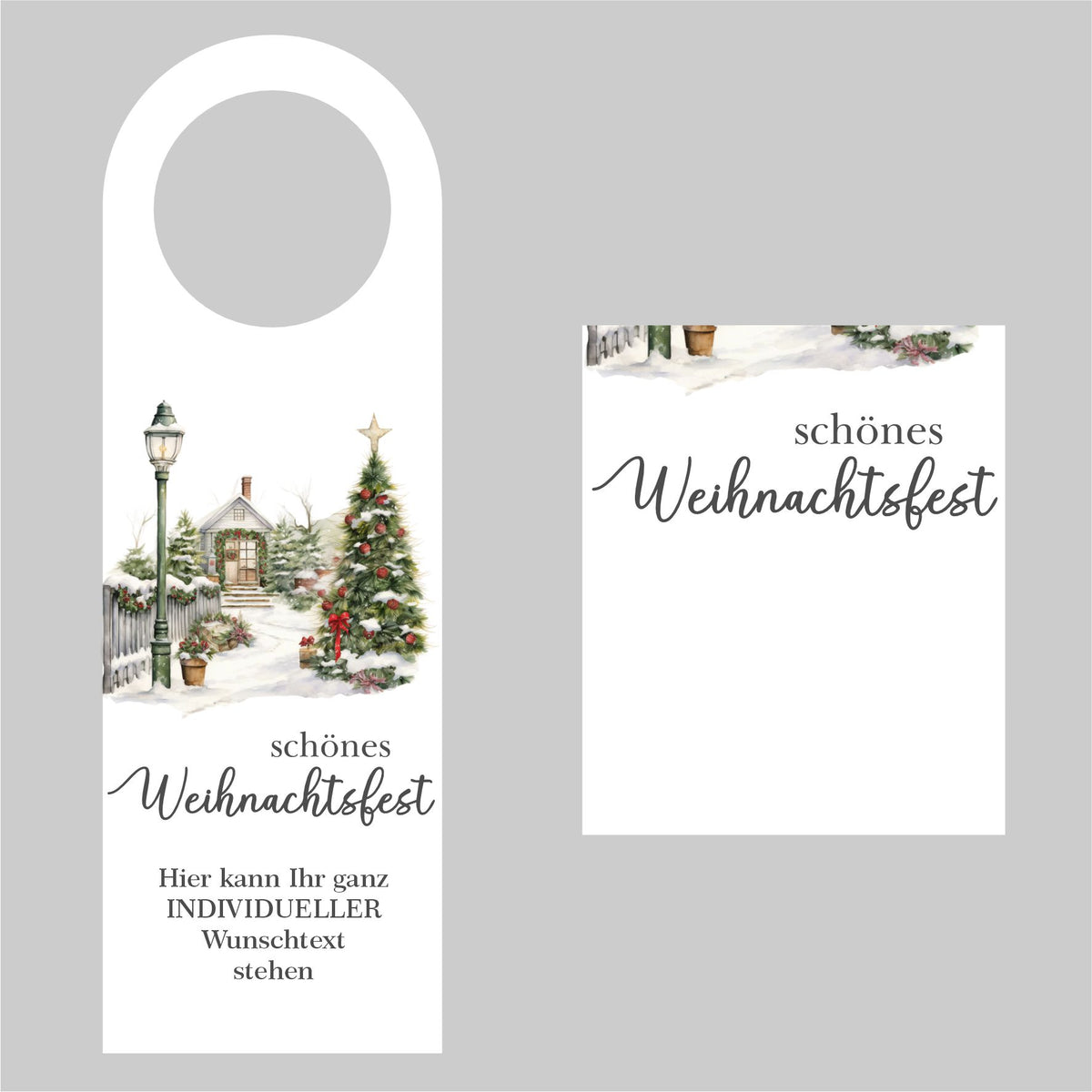 Flaschenanhänger für Weihnachten und Silvester - FOTOFOL