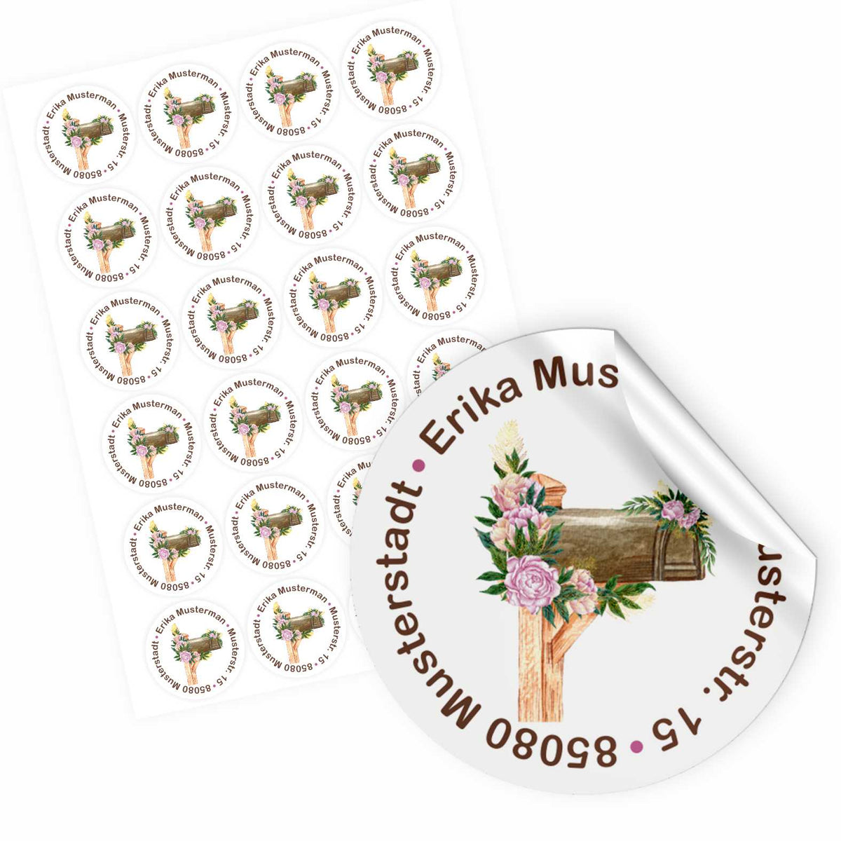 FOTOFOL Individuelle Adressaufkleber mit vielen Motiven & Farben | Kleine Adressaufkleber & Adressetiketten selbst gestalten | Adressetiketten/Adressaufkleber in höchster Qualität | Ideal für das Versenden Ihrer Briefe oder Pakete