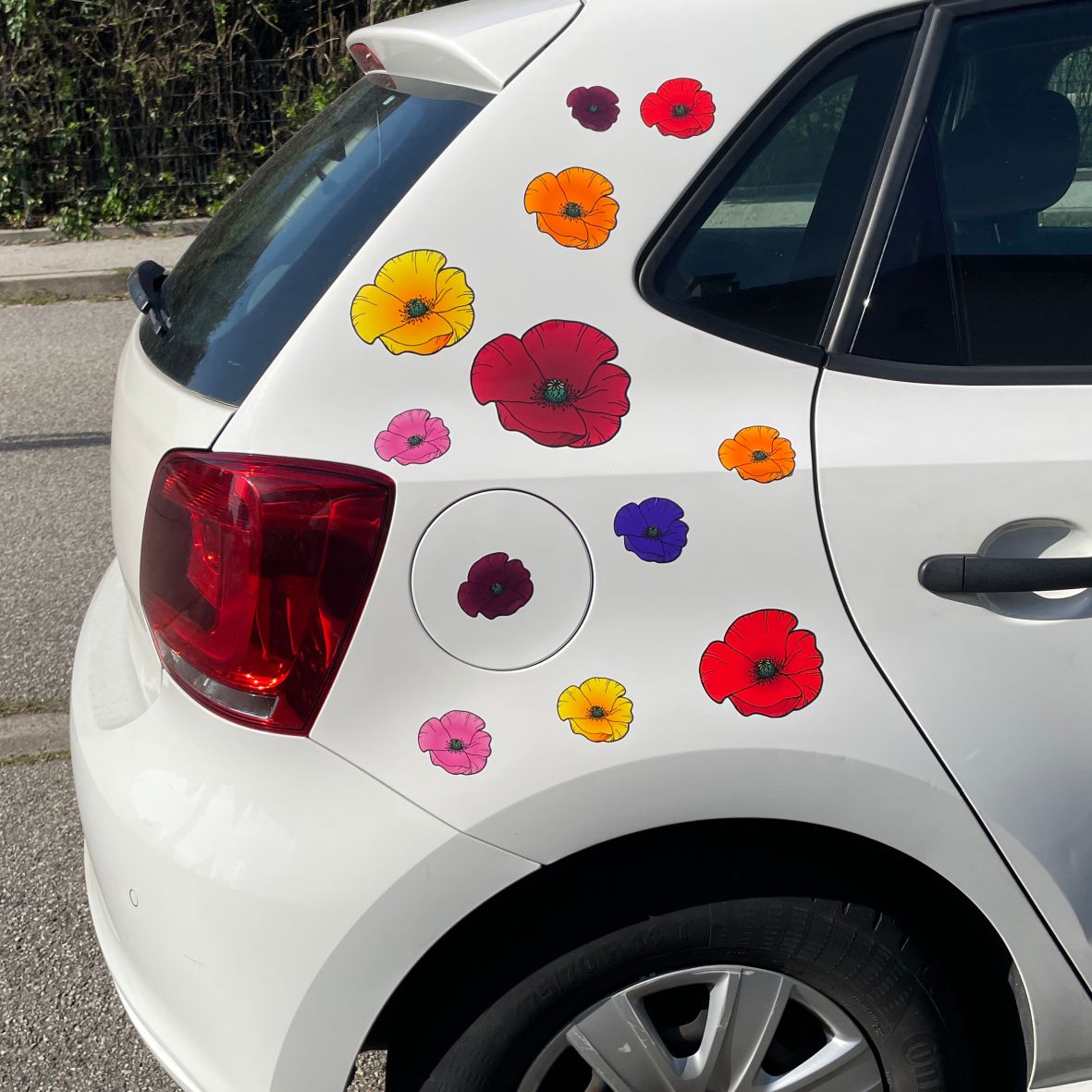 Mohnblumen Aufkleber Set - FOTOFOL