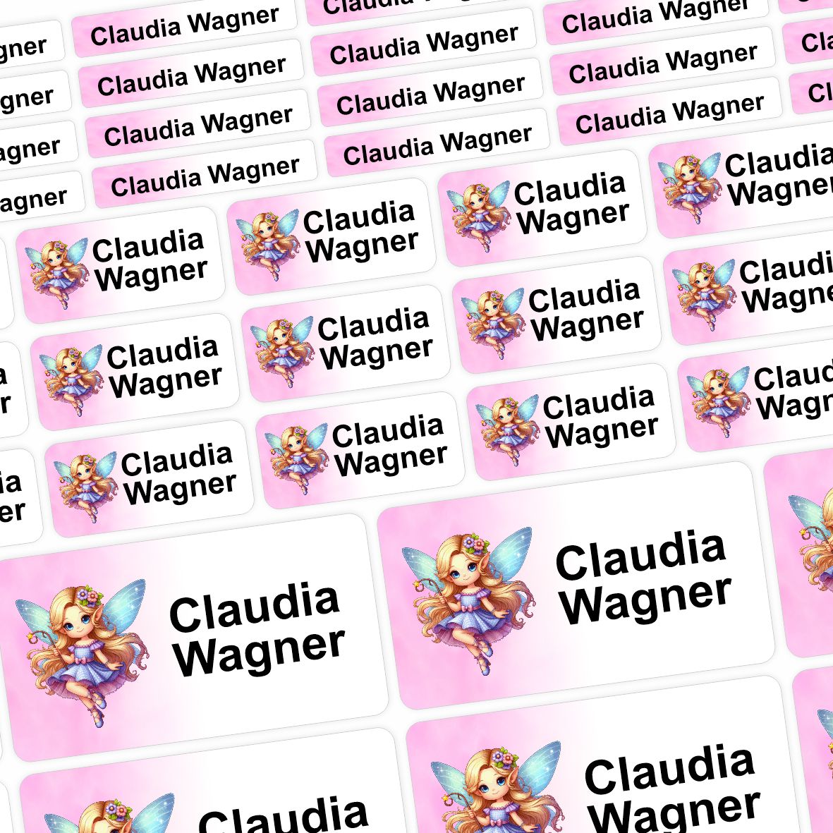 Namensaufkleber - personalisierte Aufkleber mit Wunschname für Stifte und alle Schulsachen - FOTOFOL