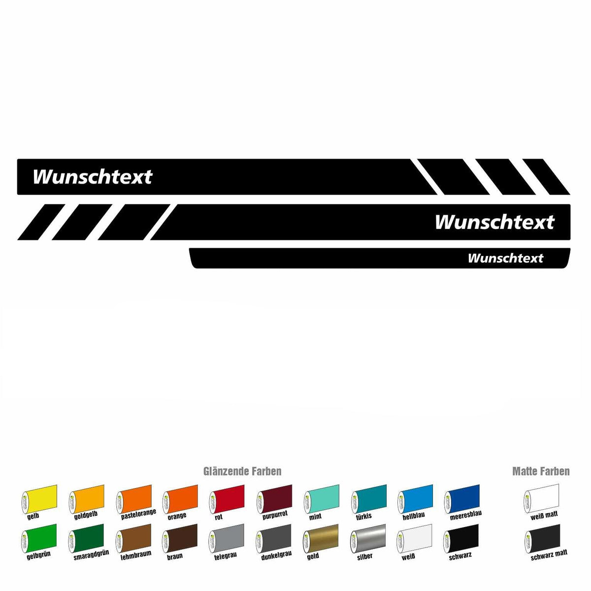 Seitenstreifen passend für VW T6.1, T6, T5, Multivan, Bulli, Wunschtext, Seitenaufkleber + Rakel - FOTOFOL