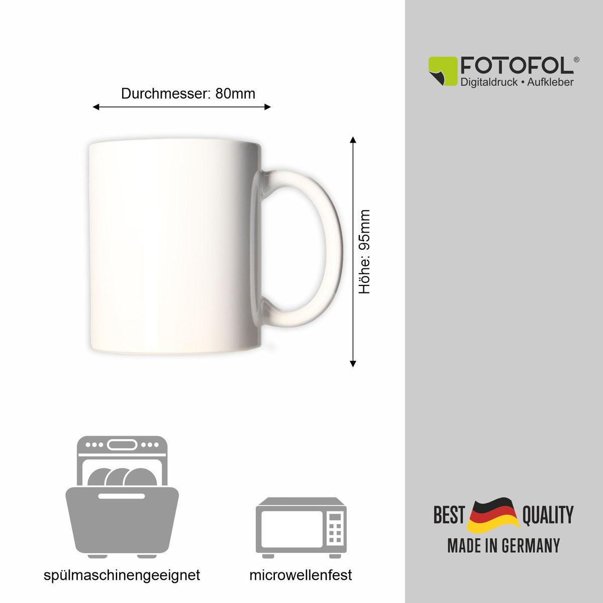 Personalisierte Tasse - Mama du bist die Beste mit Foto - FOTOFOL