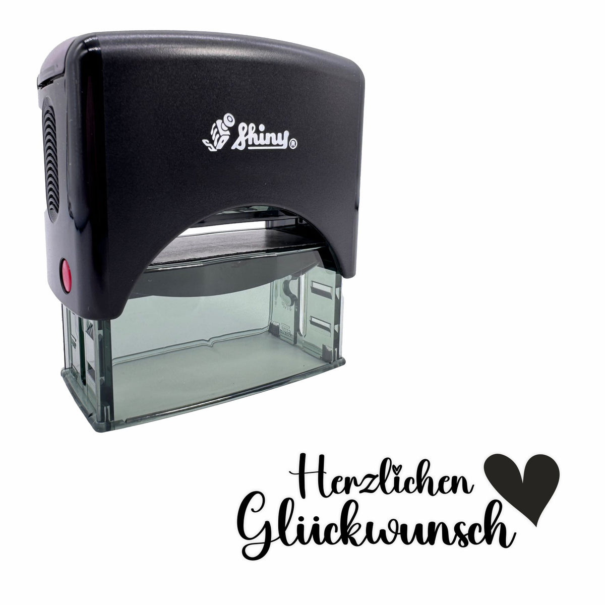 Selbstfärbender Stempel -Herzlichen Glückwunsch - FOTOFOL
