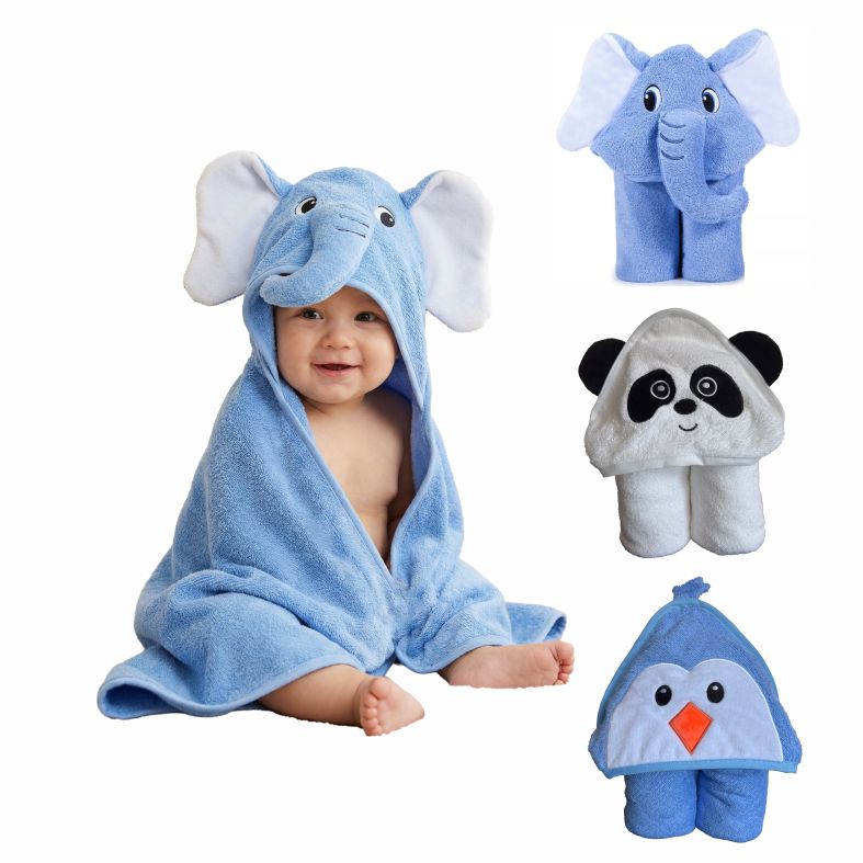 Fotofol-Kapuzenhandtuch Baby 90x90 cm aus 100% Bambus – Extra Weiches & Saugfähiges Babyhandtuch mit Kapuze – Baby Badetuch Geschenk für Geburt, Taufe oder Babyparty