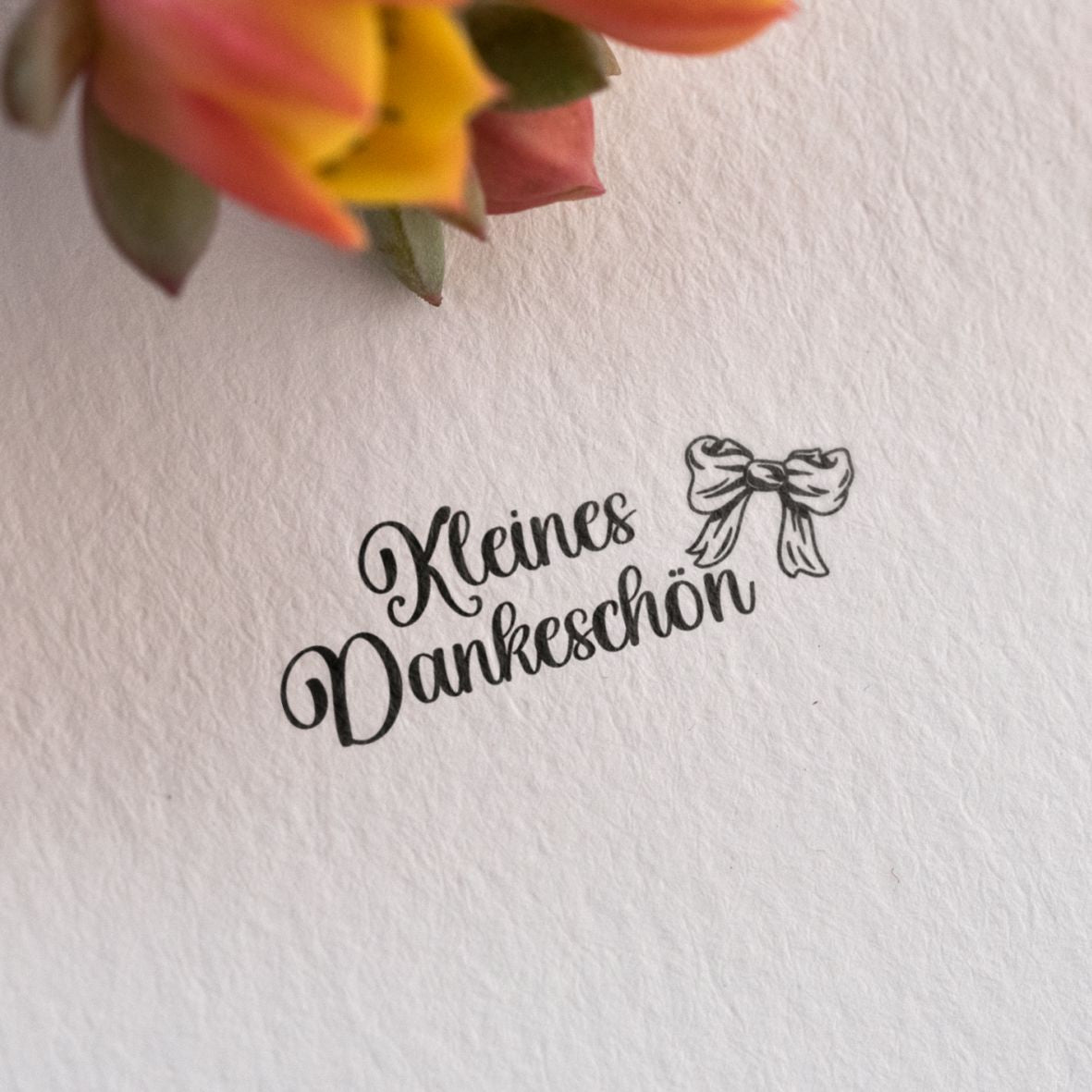 Selbstfärbender Stempel -Kleines Dankeschön - FOTOFOL