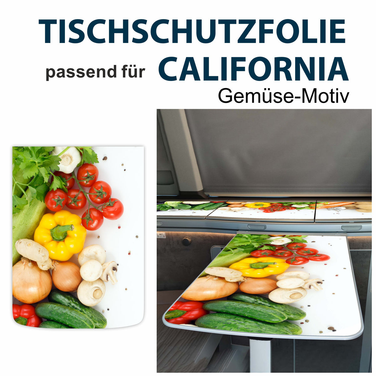 Tischschutzfolie für VW T6.1 California - Tischschutz Innenraum