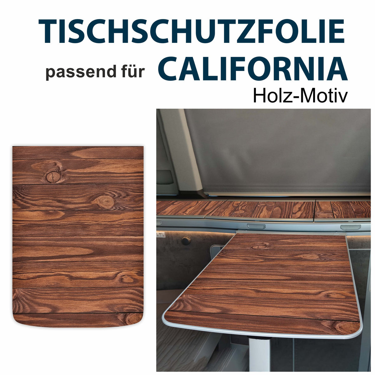 Tischschutzfolie für VW T6.1 California - Tischschutz Innenraum