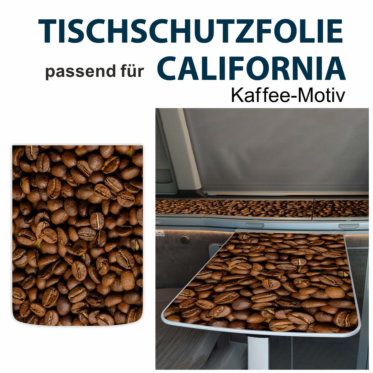 Tischschutzfolie für VW T6.1 California - Tischschutz Innenraum