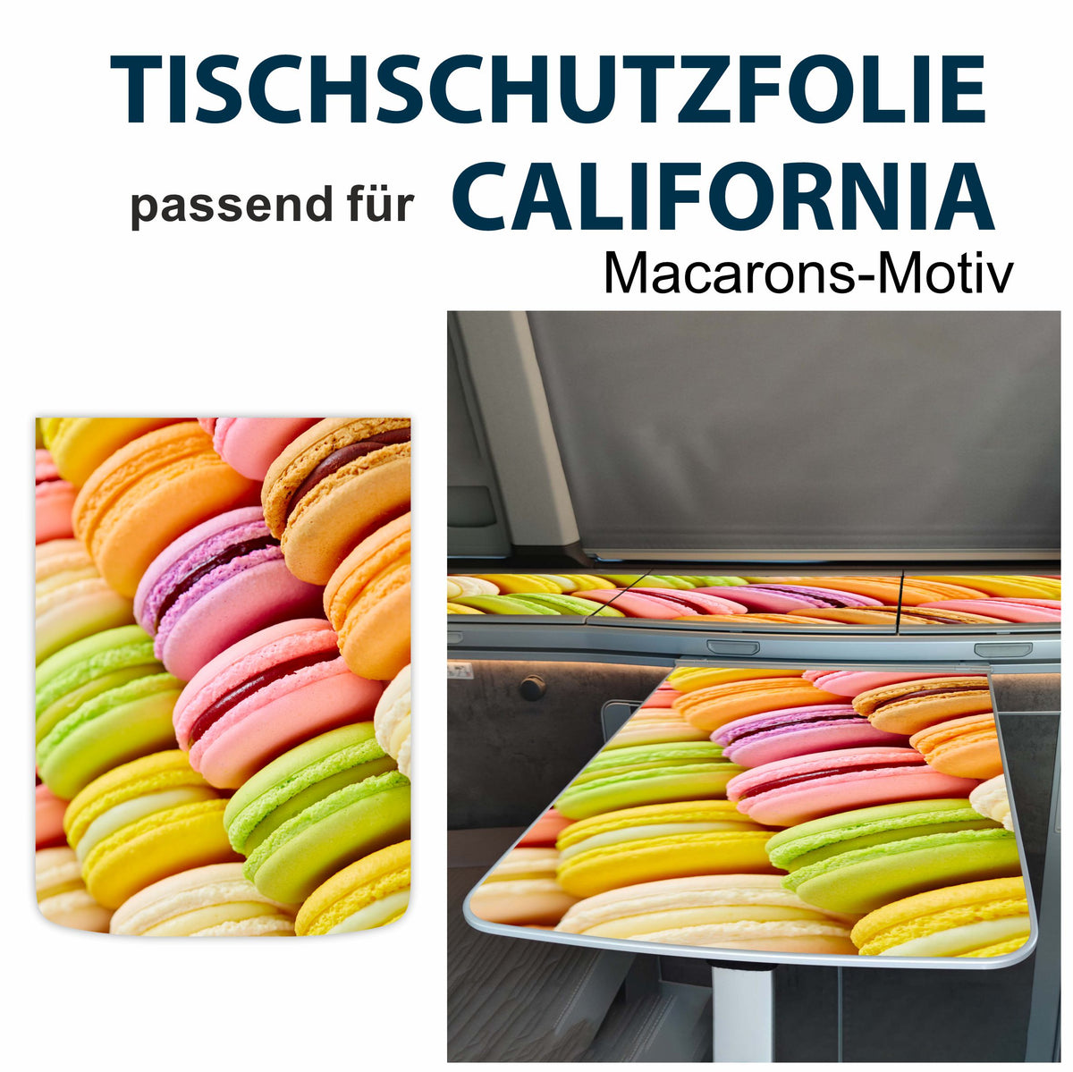 Tischschutzfolie für VW T6.1 California - Tischschutz Innenraum