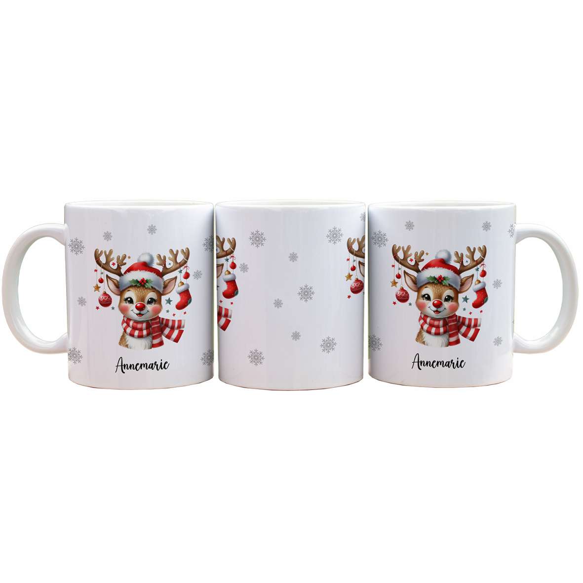 FOTOFOL-Tasse zu Weihnachten - Personalisiert mit Namen oder Wunschtext - Weihnachtstasse - Glühwein-Tasse - Geschenk-Idee für Familie und Freunde