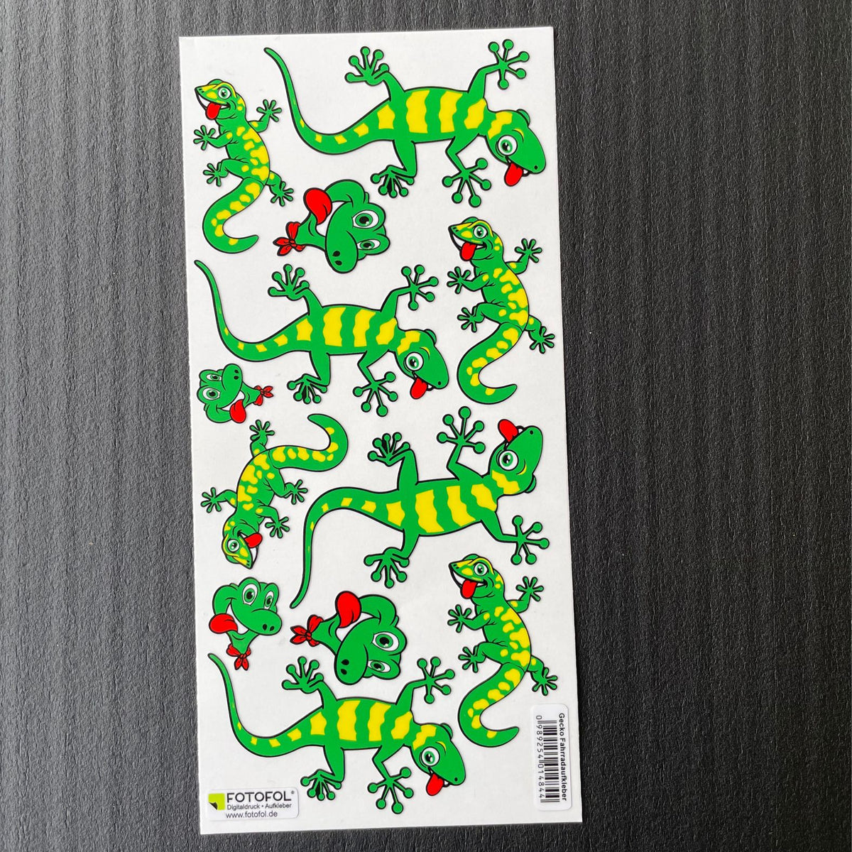 Gecko Fahrradaufkleber Set - FOTOFOL