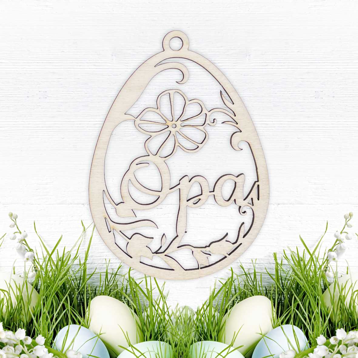 Osterschmuck - Anhänger Ostereier mit Wunschnamen - Ostern Ei personalisiert - FOTOFOL