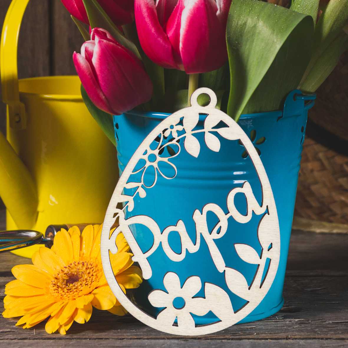 Osterschmuck - Anhänger Ostereier mit Wunschnamen - Ostern Ei personalisiert - FOTOFOL