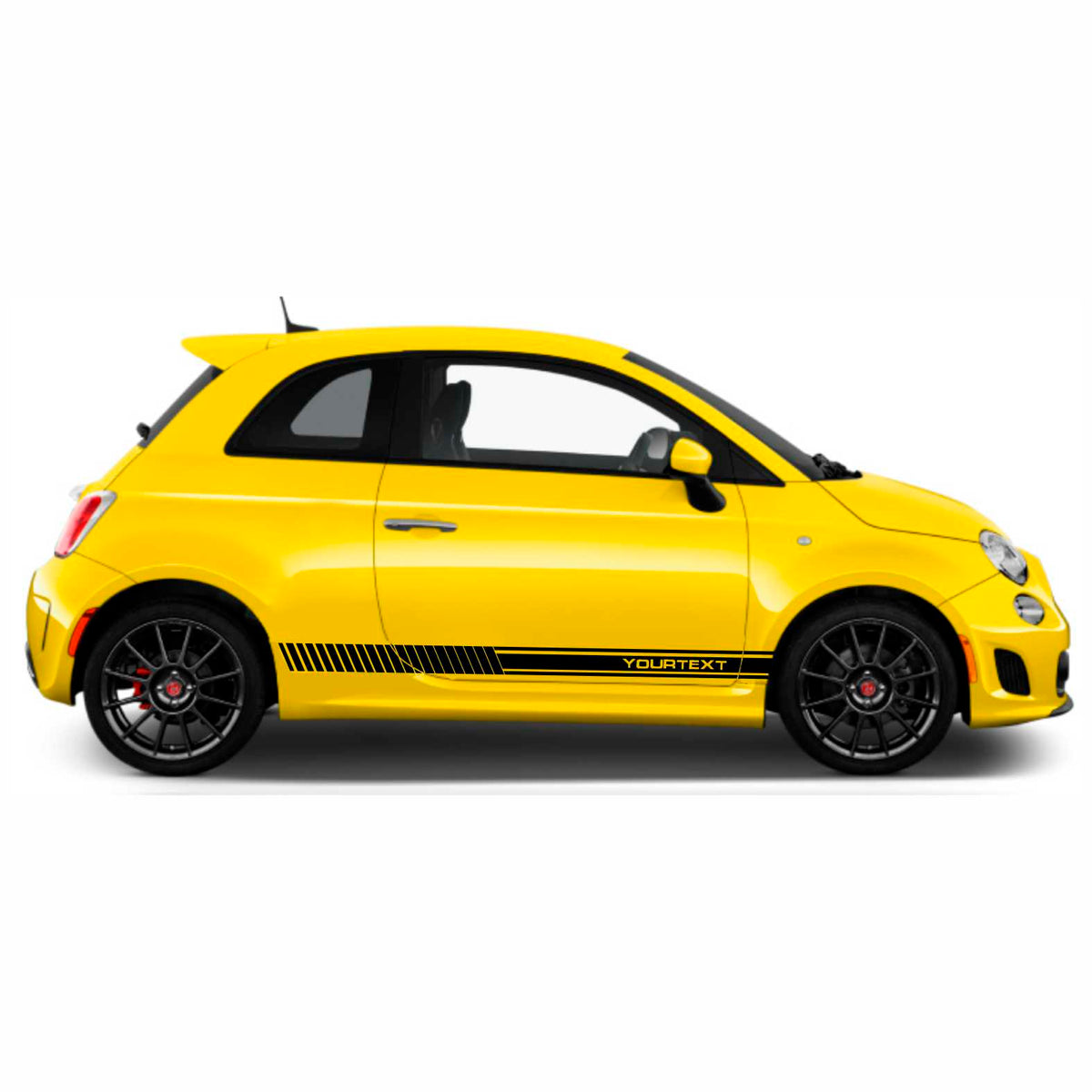 Aufkleber Auto Fiat ABARTH Seitenstreifen Sportstreifen - FOTOFOL