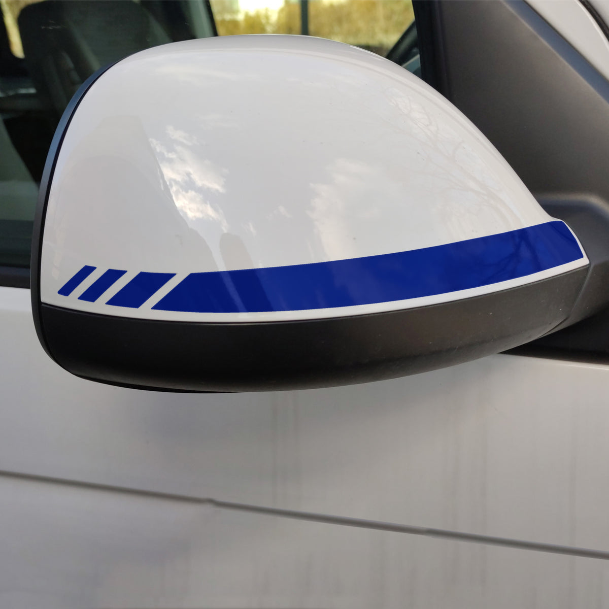 Spiegelstreifen Aufkleber Set passend für VW T6.1 - Spiegelgehäuse Tuning Sticker - FOTOFOL
