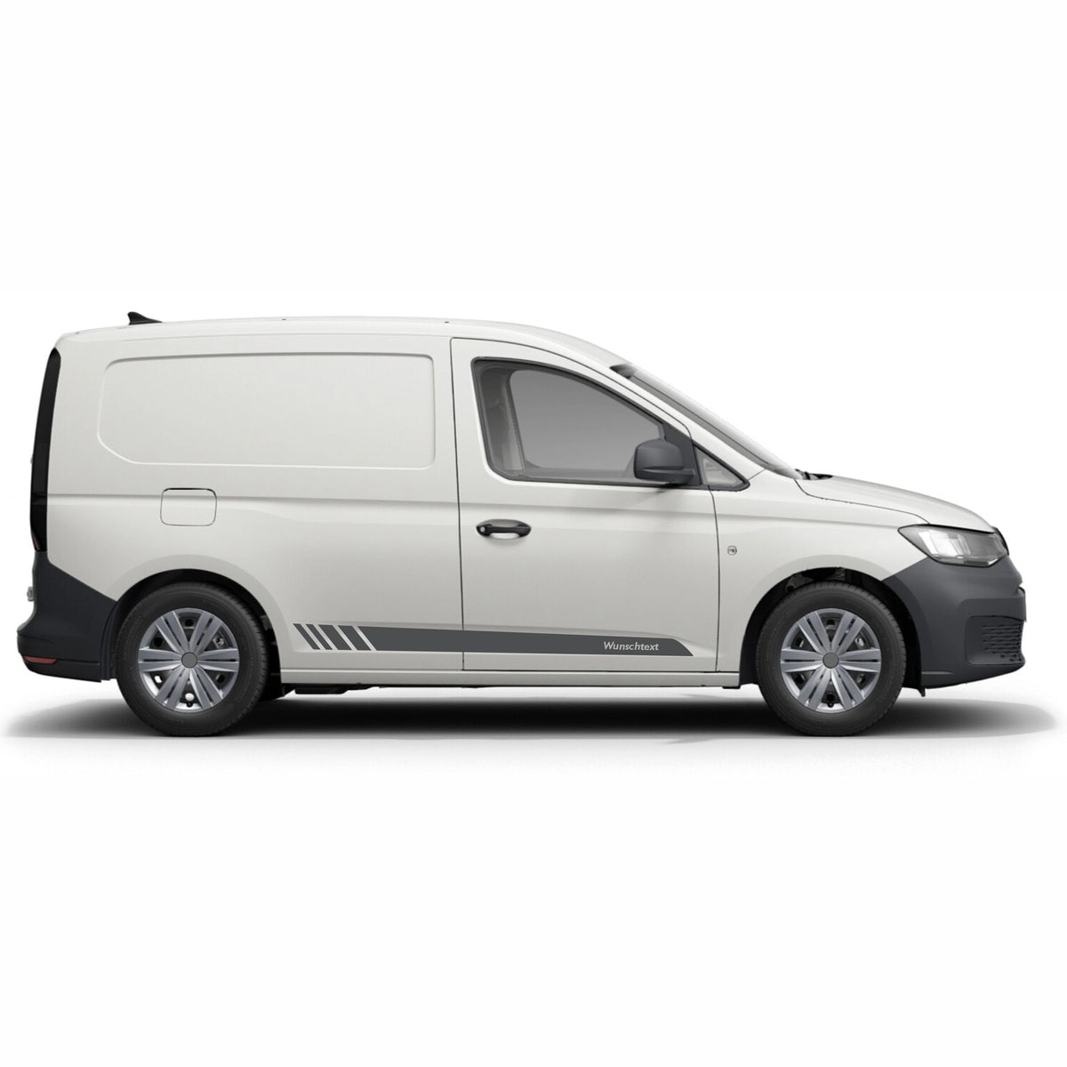 Seitenstreifen Aufkleber Wunschtext passt für VW Caddy - FOTOFOL