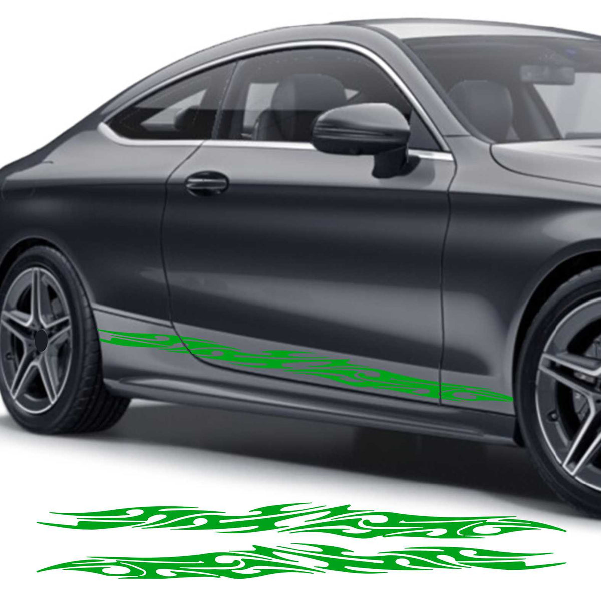 Seitenstreifen Auto Aufkleber Dekor Sticker Tuning Racing - FOTOFOL