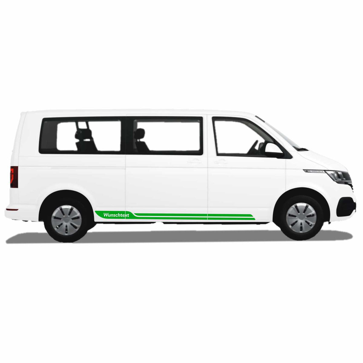 Seitenstreifen passend für VW T6.1, T6, T5, Multivan, Bulli, Wunschtext Aufkleber - FOTOFOL