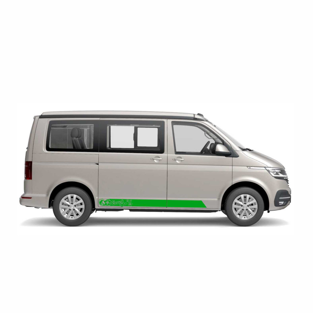 Seitenstreifen passend für VW California Beach T6.1, T6, T5, Seitenaufkleber Autoaufkleber - FOTOFOL