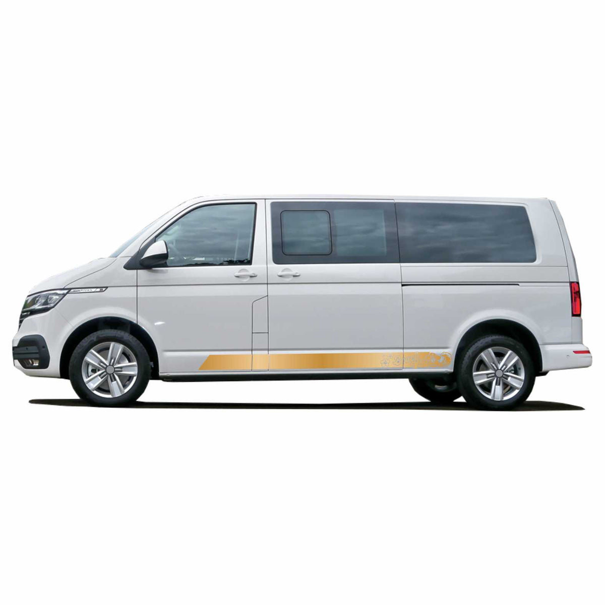 Seitenstreifen passend für VW California Beach T6.1, T6, T5, Seitenaufkleber Autoaufkleber - FOTOFOL
