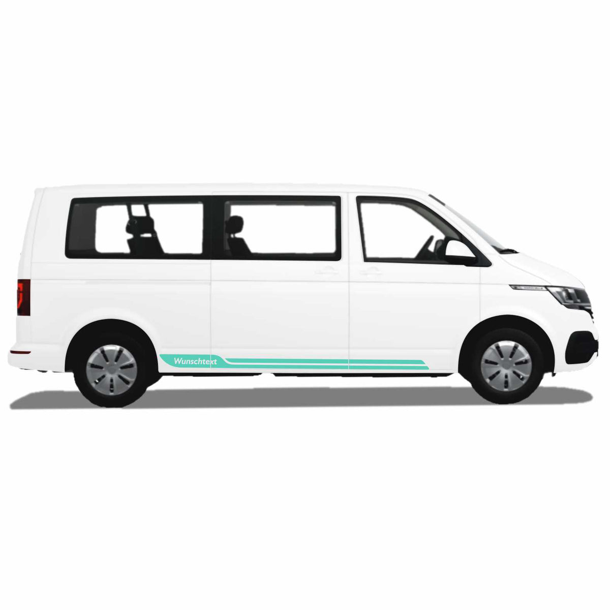 Seitenstreifen passend für VW T6.1, T6, T5, Multivan, Bulli, Wunschtext Aufkleber - FOTOFOL
