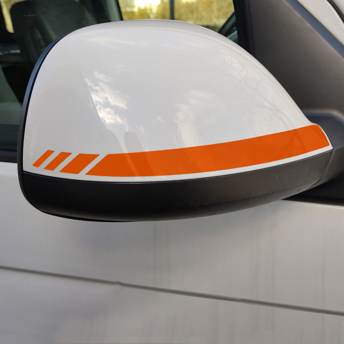 Spiegelstreifen Aufkleber Set passend für VW T6.1 - Spiegelgehäuse Tuning Sticker - FOTOFOL