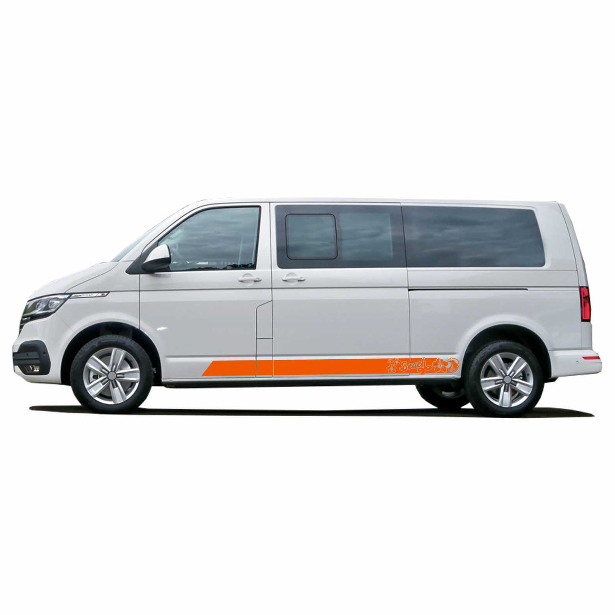 Seitenstreifen passend für VW California Beach T6.1, T6, T5, Seitenaufkleber Autoaufkleber - FOTOFOL