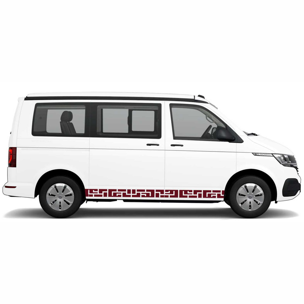 Seitenstreifen passend für Volkswagen Multivan Transporter T5 T6 T6.1 VW Bus Autoaufkleber - FOTOFOL