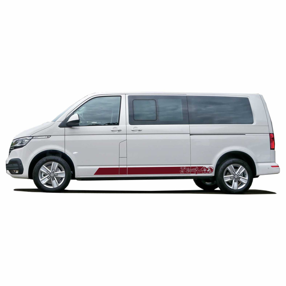 Seitenstreifen passend für VW California Beach T6.1, T6, T5, Seitenaufkleber Autoaufkleber - FOTOFOL