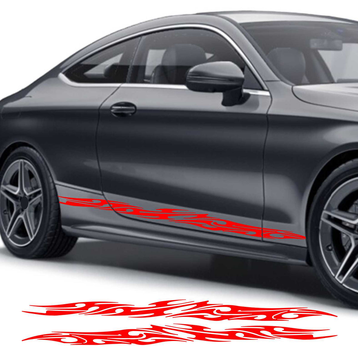 Seitenstreifen Auto Aufkleber Dekor Sticker Tuning Racing - FOTOFOL