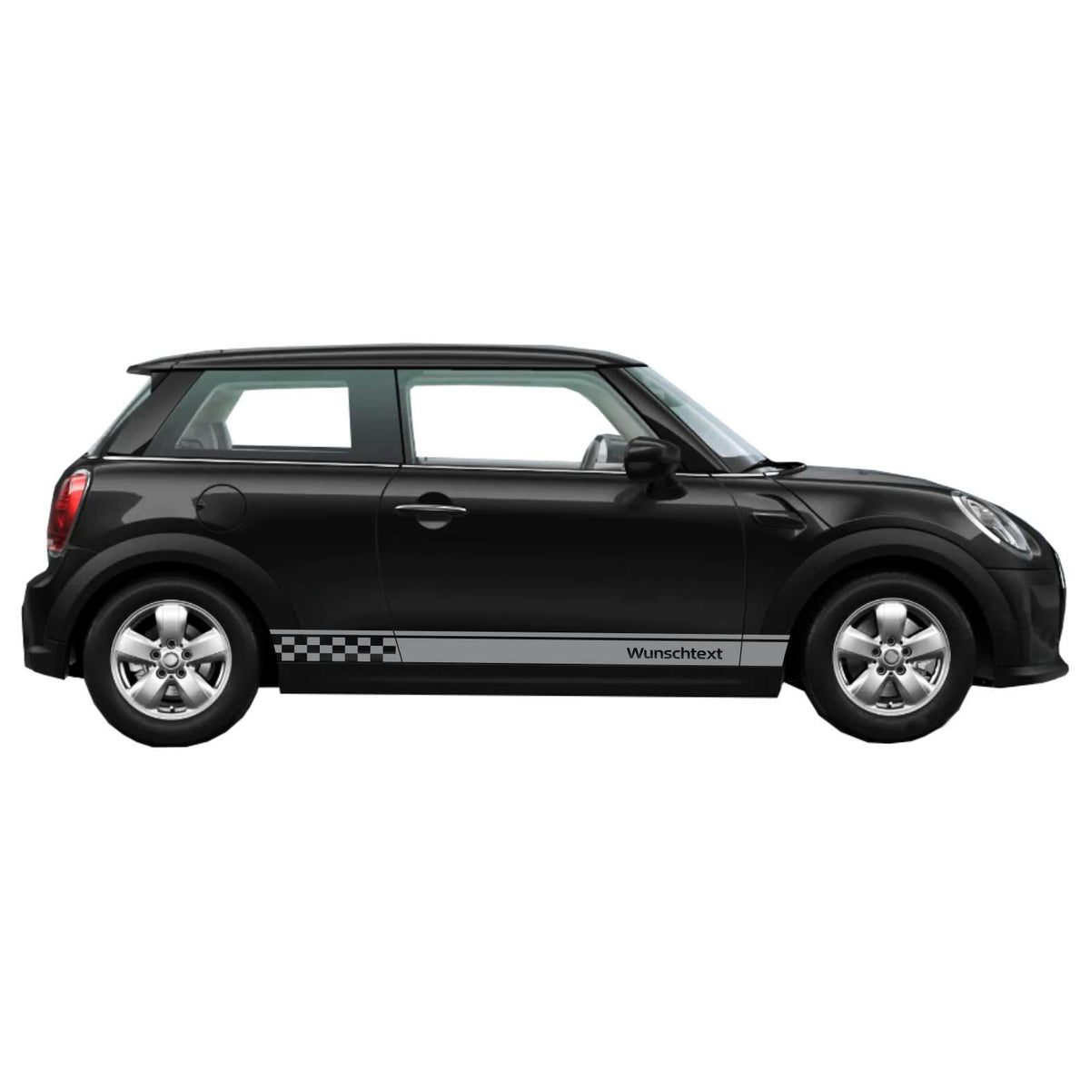 Seitenstreifen passt für Mini Cooper Wunschtext Aufkleber 185 x 11 cm - FOTOFOL