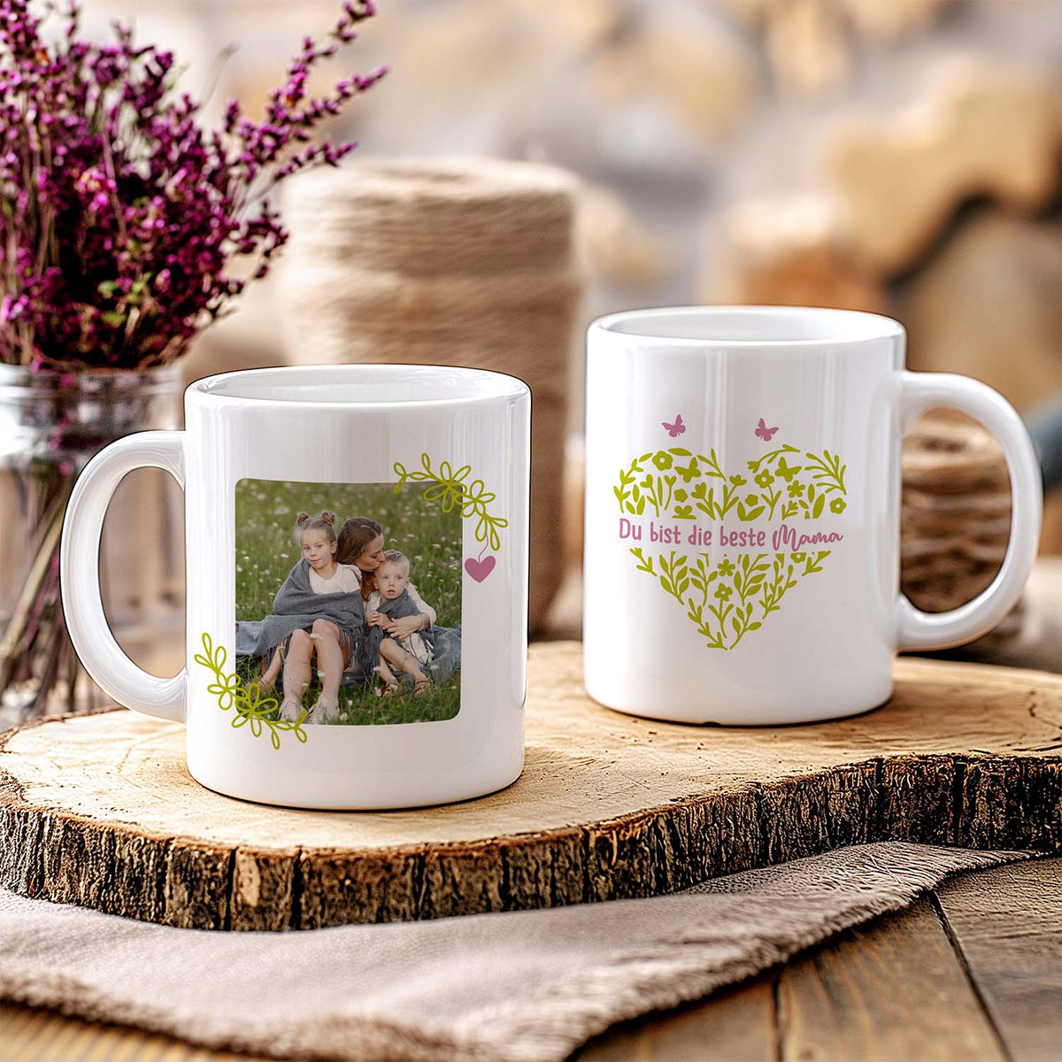 Personalisierte Tasse - Du bist die beste Mama - FOTOFOL
