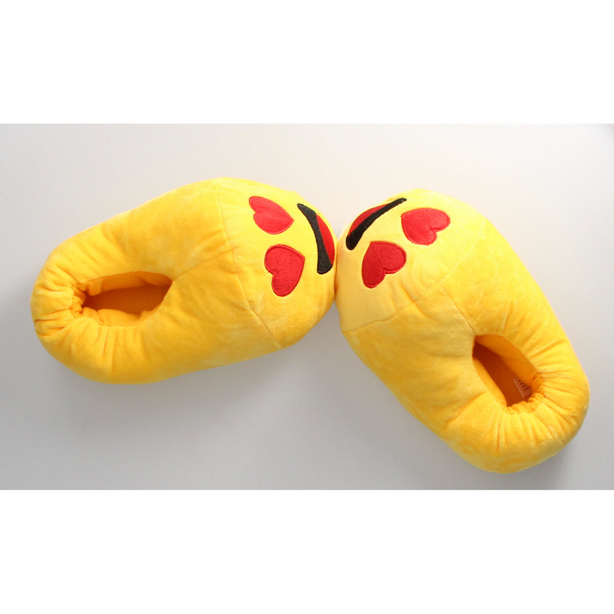 Lustige Emoji Hausschuhe - Herzaugen – Bequem, Warm & Stylisch - FOTOFOL