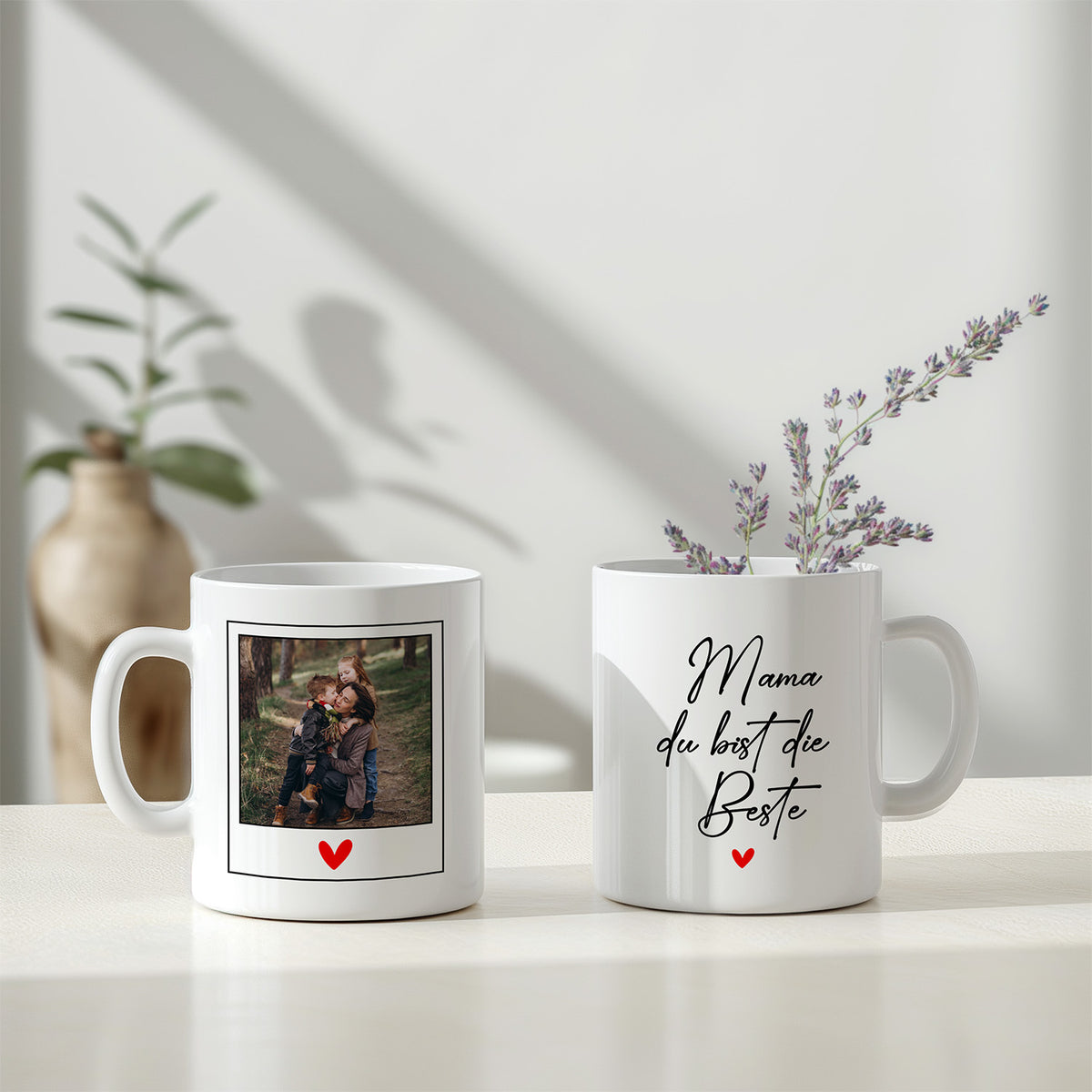 Personalisierte Tasse - Mama du bist die Beste mit Foto - FOTOFOL