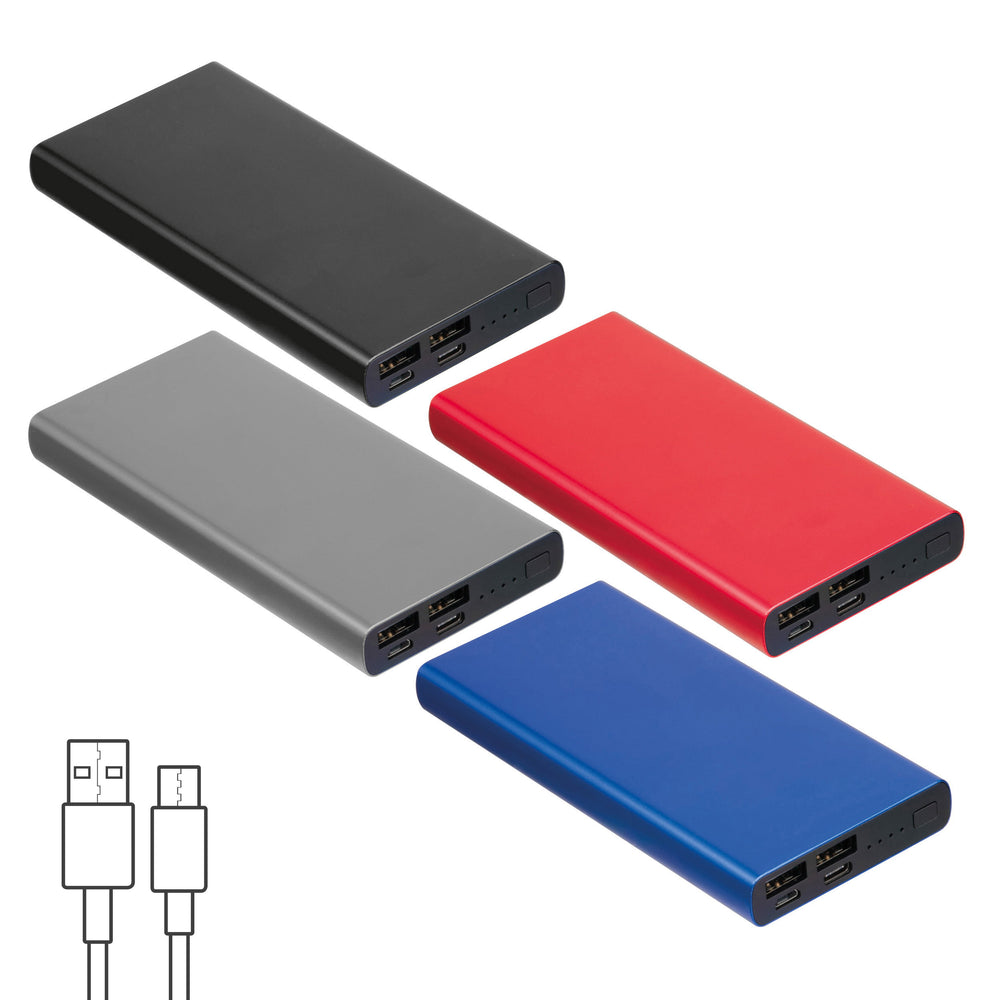 Powerbank aus recyceltem Aluminium 10.000 mAh GIORGIA