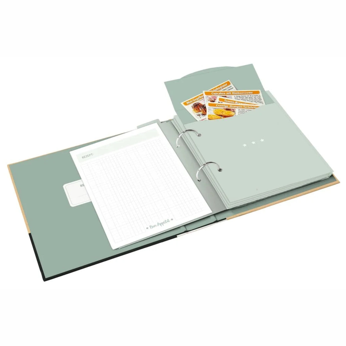 Rezeptordner A5 Rezepte mit Herz mit Register