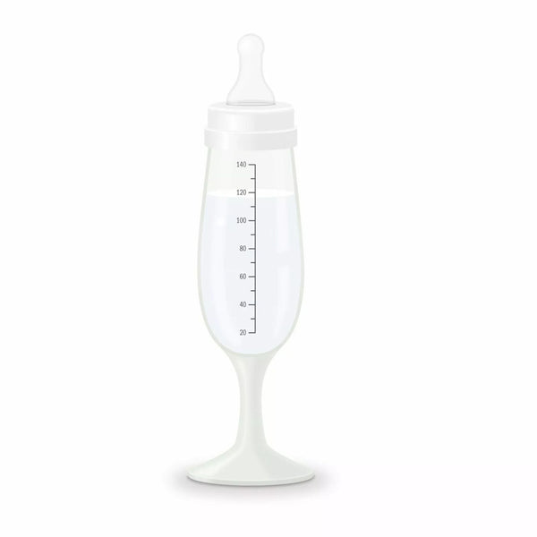 Babyfläschchen "Sektglas"