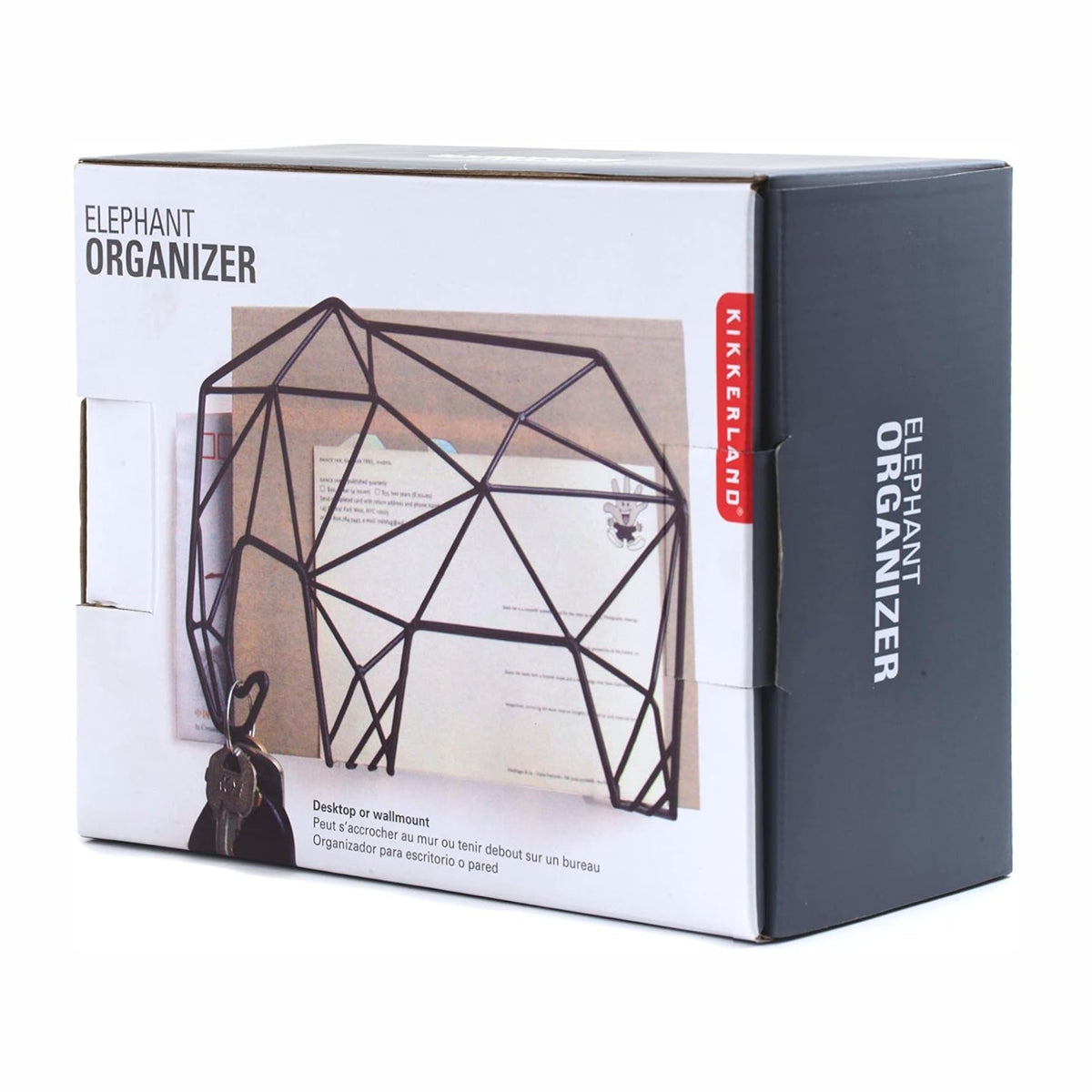 Kikkerland - Brieforganizer Elefant + Schlüsselhalter